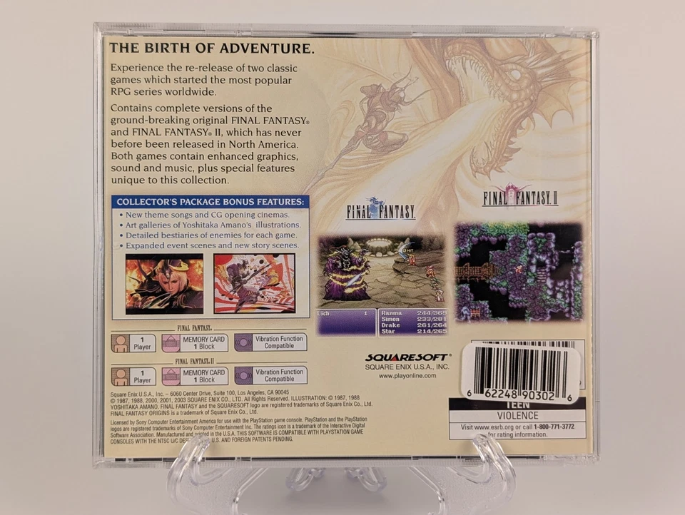 Final Fantasy Origins (PlayStation 1, 2003) PS1➡️CIB - Tested - Excellent 📀! - Image 2 of 4