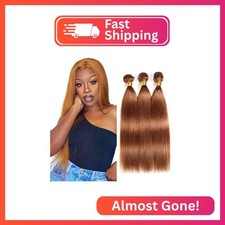  30 Brown Bundles Straight Bundles Human Hair 24 26 28 Inch Light Brown Straight