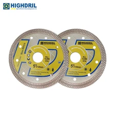 2pcs 5"/125mm Diamond Saw Blade Cutting Disc for Porcelain Ceramic Tile Marble