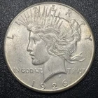 1926-S Peace Silver Dollar $1 Better Grade Choice AU Nice Eye Appeal