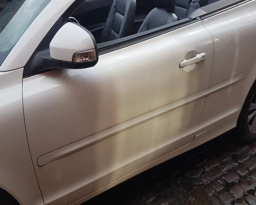 VOLVO C70 09-2013 LH UK N/S PASSENGER POWER FOLD WHITE DOOR MIRROR READ DETAIL