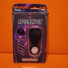 Winmau Apocalypse Prism Steel Tip Dart Set 21 Gram Weight Black Coated Brass