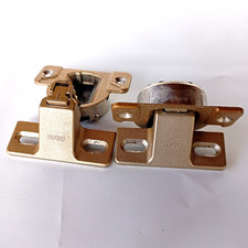 2X Hinge Blum 110  30.310-11.02 Nickel w/ 130.110-01.23 Face Frame Plate