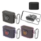 For Sony WF-1000XM6 Earbuds Cover Shock-Resistant TPU Transparent Case with Hook