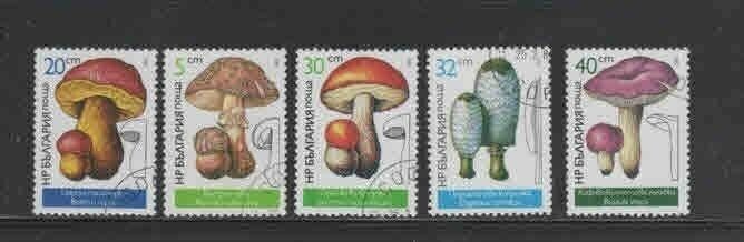 BULGARIA #3232-3237 1987 MUSHROOMS MINT VF NH O.G CTO