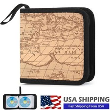40 Slots CD DVD Blu Ray Disc Carry Bag Case Holder Wallet Storage Ring Binder US