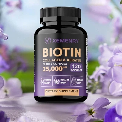 Biotin Collagen & Keratin - Anti-Aging, Support Skin Health, Prevents Hair Loss - Image 1 of 4