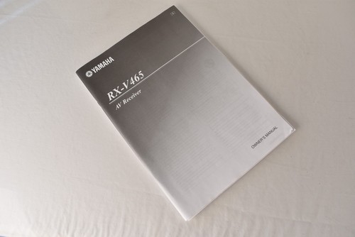 Yamaha RX-V465 AV Receiver Owner's Manual User's Manual