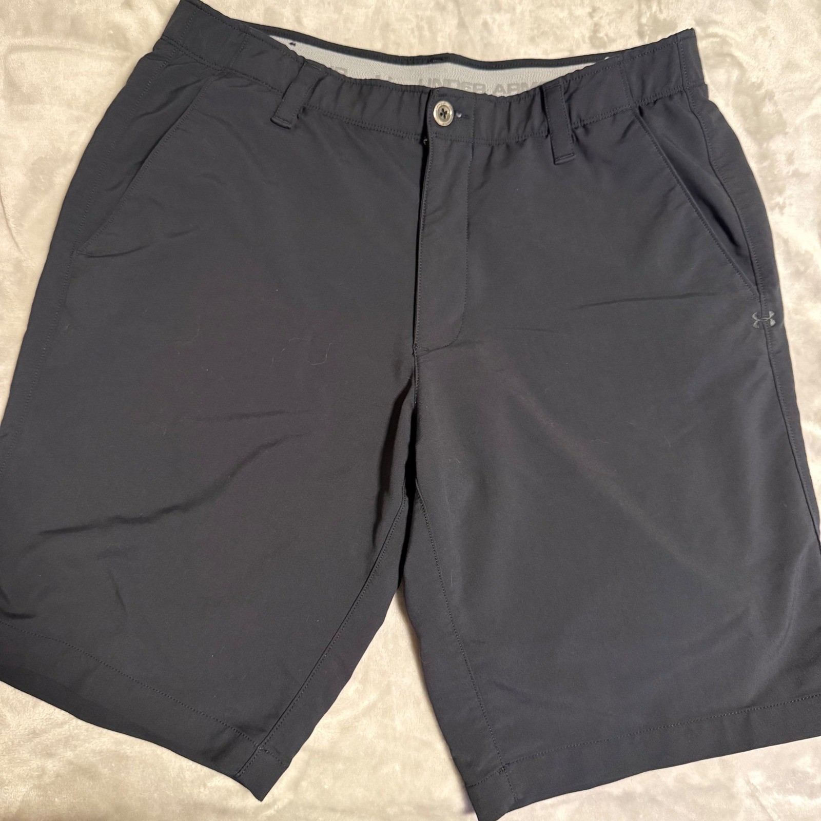Under Armour Showdown HeatGear Black Golf Shorts Men's Size 36 Performance thumbnail 2