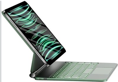 HOU Keyboard Case for iPad Pro 11  & iPad Air 2026 11 /5th/4th 2025 Green 