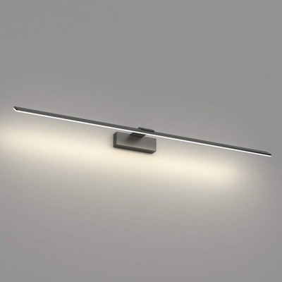 Klighten LED Spiegelleuchte 100 cm 30W für Bad, 180 LEDs, Aluminium, Schwarz