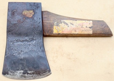 2 lb 14 Oz Axe - Hatchet Head with Partial Paper Label / Mountain Top Tools