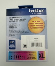 NEW Brother LC103CL XL Ink Cartridges Magenta Yellow Cyan EXP: 8/2028
