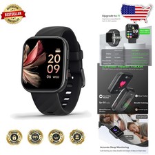 Health Smart Watch, 24/7 HR BP Monitor, Sleep Tracking, Android/iOS Compatible