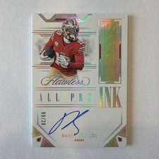 DEEBO SAMUEL 2023 PANINI FLAWLESS ALL-PRO INK AUTO 09/20 49ERS