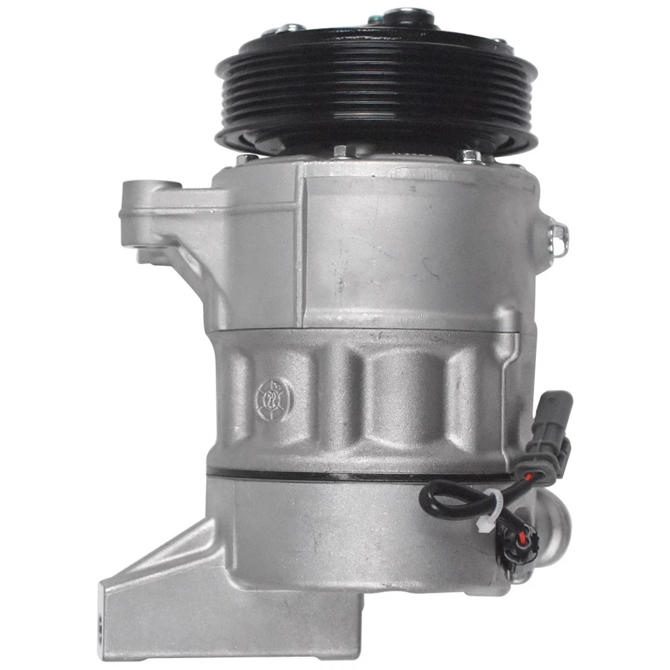 Compresor de aire acondicionado con polea de 6 ranuras para Chevy Traverse 2013-2022 GMC Acadia Buick Foto 4 de 4