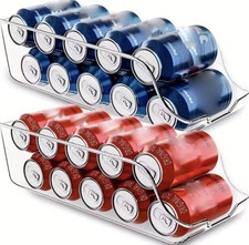 Soda Can Organizer For Pantry - Refrigerator or Fridge Organizer and Storage - C