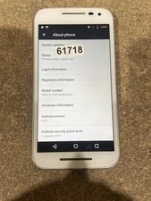Motorola Moto G 3rd Gen XT1541 Smartphone 8GB White Lime Green Android