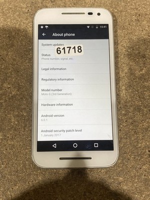 Motorola Moto G 3. Gen XT1541 Smartphone 8GB weiß limettengrün Android