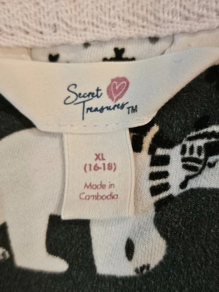 Par de pijamas Secret Treasures para mujer talla XL Foto 2 de 4
