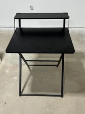 Folding Desk Corner Computer Writing Laptop Table Workstation Home Office Desk