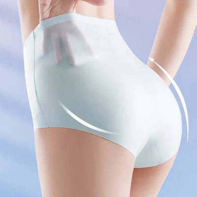 Ultra Thin Womens High Waist Seamless Breathable Panties for Daily Wear - Image 1 of 4