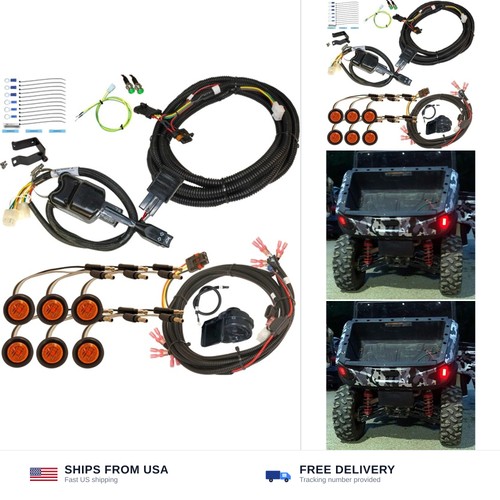 Plug and Play Street Legal Turn Signal Kit With Horn And Hazard For Polaris G...
