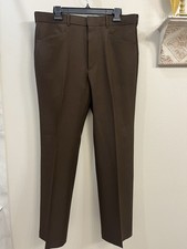 VINTAGE LEVI  S MENSWEAR Action Slacks STA-PREST Pants SZ 36 X 32 Brown
