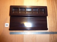 Schreibschale mit Utensilinablage von Helit, braun