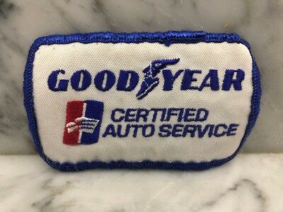Vtg Goodyear GOOD YEAR CERTIFIED AUTO SERVICE Car / Auto Jacket Patch