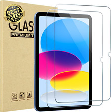 Screen Protector for iPad A16 11"/10.9" HD Clear Tempered Glass 2 Pack
