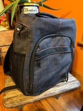 Thirty-One Sling Backpack Diaper Camera Padded Bag Pick Me Up Charcoal Gray