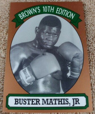 1994 BUSTER MATHIS JR. BROWN'S BOXING CARD #43