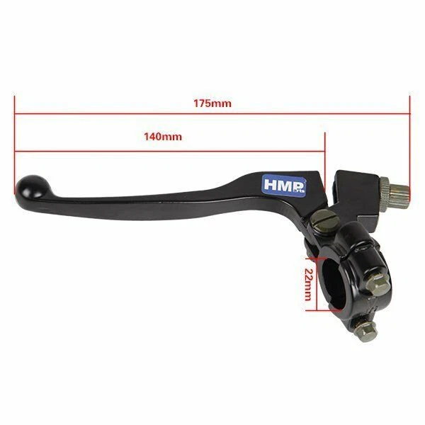 Leva frizione 22mm universale HMParts Pocket Bike Pit Bike spedizione veloce - Immagine 2 di 2