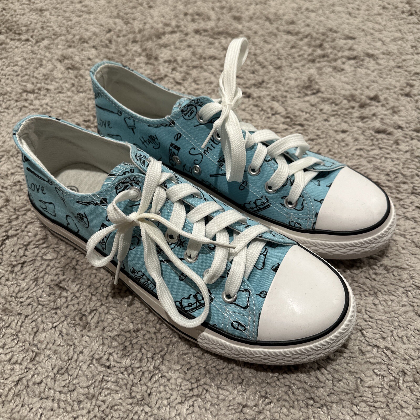 SAOLA "Sneakers blu per denti denti ""stile"" Converse taglia 8 5 Wmns ? ? ?