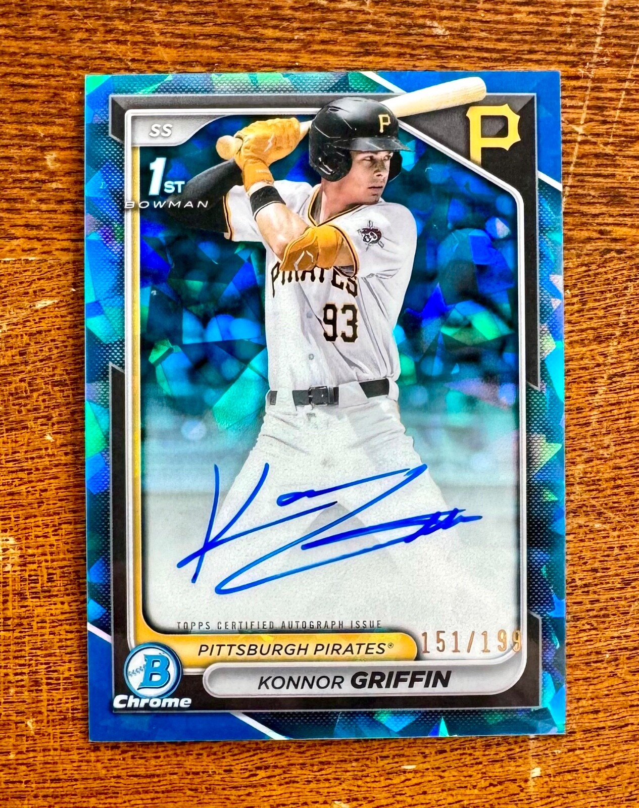 Konnor Griffin 2024 Bowman Draft Sapphire Edition #CPA-KG Chrome 