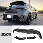 Fit For Toyota Corolla E210 Hatchback Auris Rear Diffuser + Splitter UnPaint 21