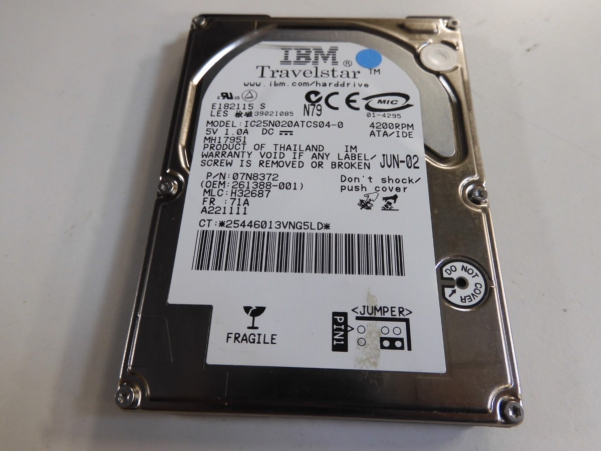 Carte PCB 36H6062 01 disque dur IBM Travelstar 20gb IDE 2.5 IC25N020ATCS04-0 - Vente de pièces