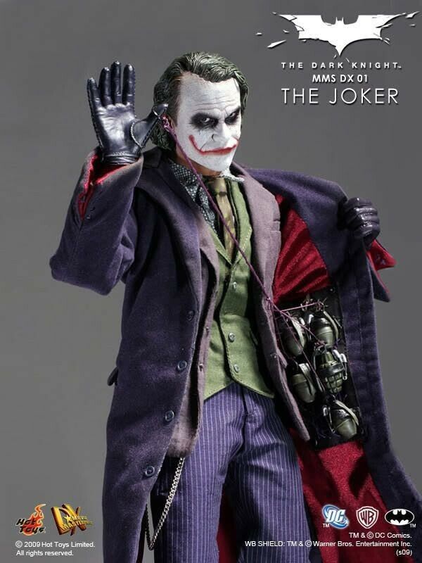 Hot Toys The Joker Figure DX01 The Dark Knight Batman 1/6 Hot Toys The Joker Figure DX01 The Dark Knight Batman 1/6