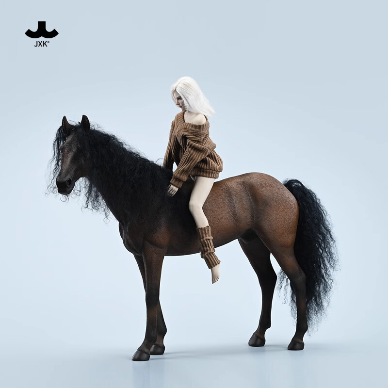 JXK 1/6 Simulation Akhal-teke Horses Resin Statue Figure Model