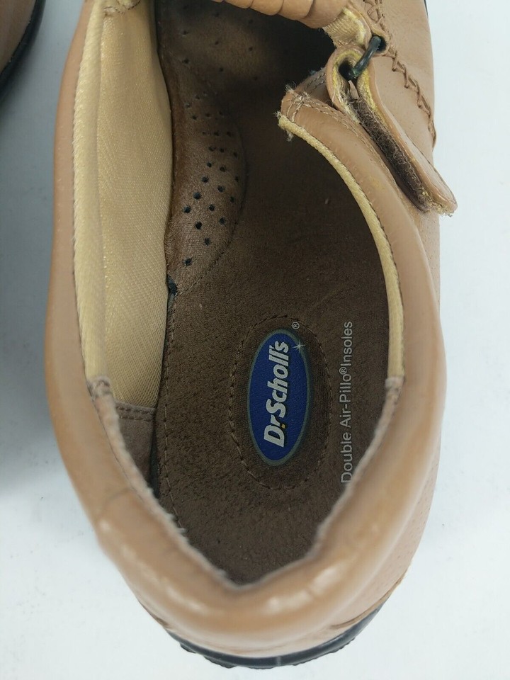 Dr Scholls Womens Double AirPillo Insoles Brown Leather Shoes, Comfy