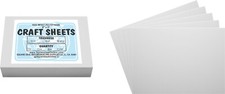 White Flex Plasticard Polystyrene Craft Sheets - 5"x7" - .060" thick - 25 Pack