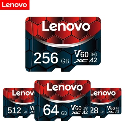 Lenovo Memory Card 128GB Class 10 V60 TF Card 2TB 1TB 512GB 256GB A2 U3 Micro SD