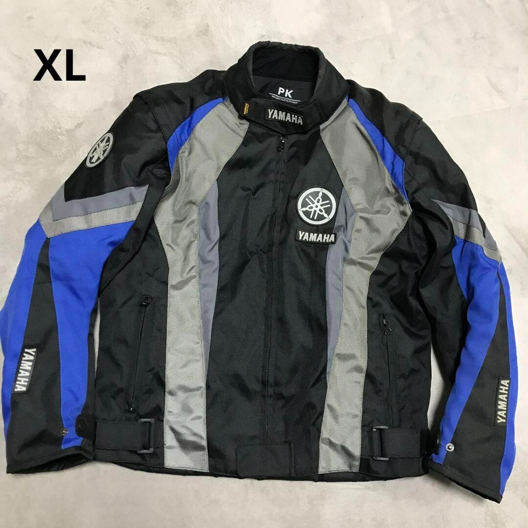 YAMAHA Racing Nylon Jacket Black Grey Blue XL Limited Edition Japan