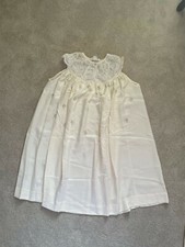 Vintage Womens Eve Stillman Nightgown - White/Lace/Floral - Size Small