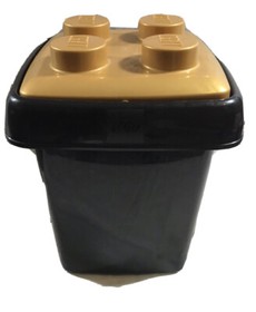 EMPTY Lego 4105 50th Anniversary Limited Edition Gold Bricks Tub Container