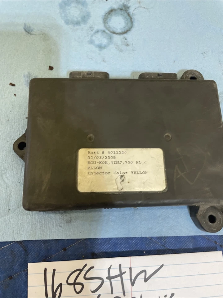 2006 Polaris RMK 700 computer ECU 4011220 Yellow Injectors 168 - Image 2 of 4