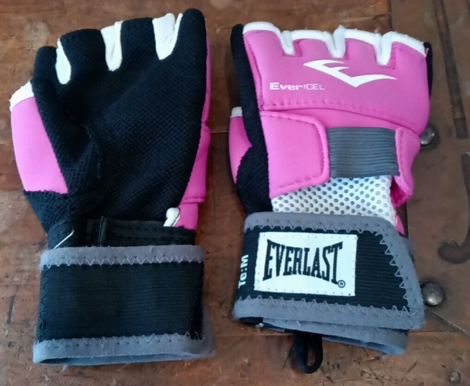 Everlast Evergel Sport Hand Wraps Pink Black Women's Size Medium M - Image 4 of 4