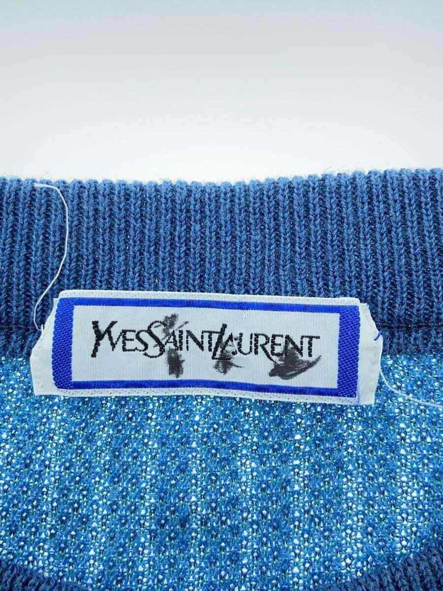 YVES SAINT LAURENT BLU AS 02 147 Maglione lino dal Giappone '024