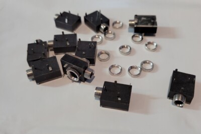 Headphone Jack 5 Pin PCB Mount Female 3.5mm Stereo Jack Socket (Qty 10 units)